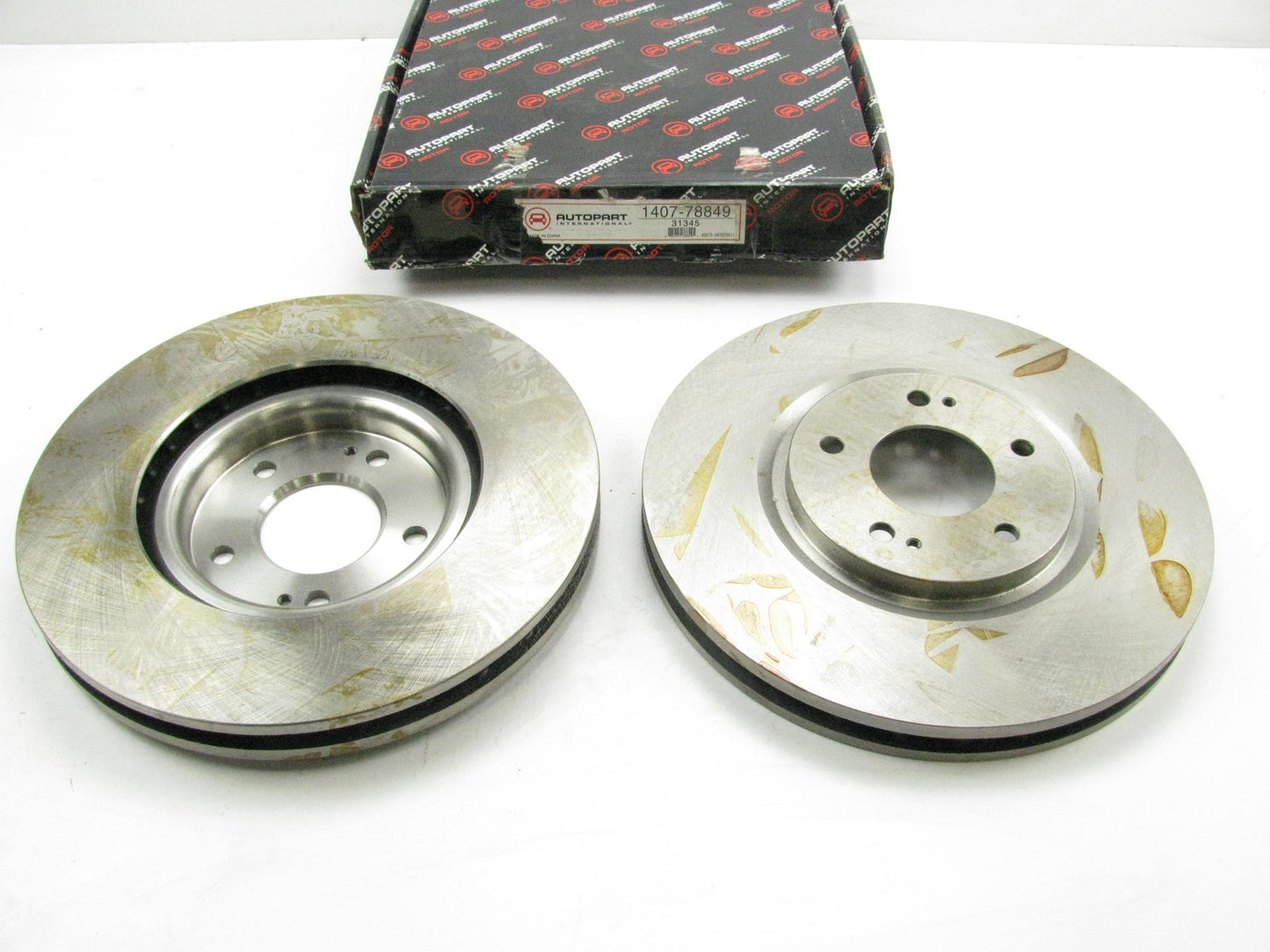 (2) Autopart 1407-78849 Front Disc Brake Rotor For 2003-2006 Mitsubishi Lancer