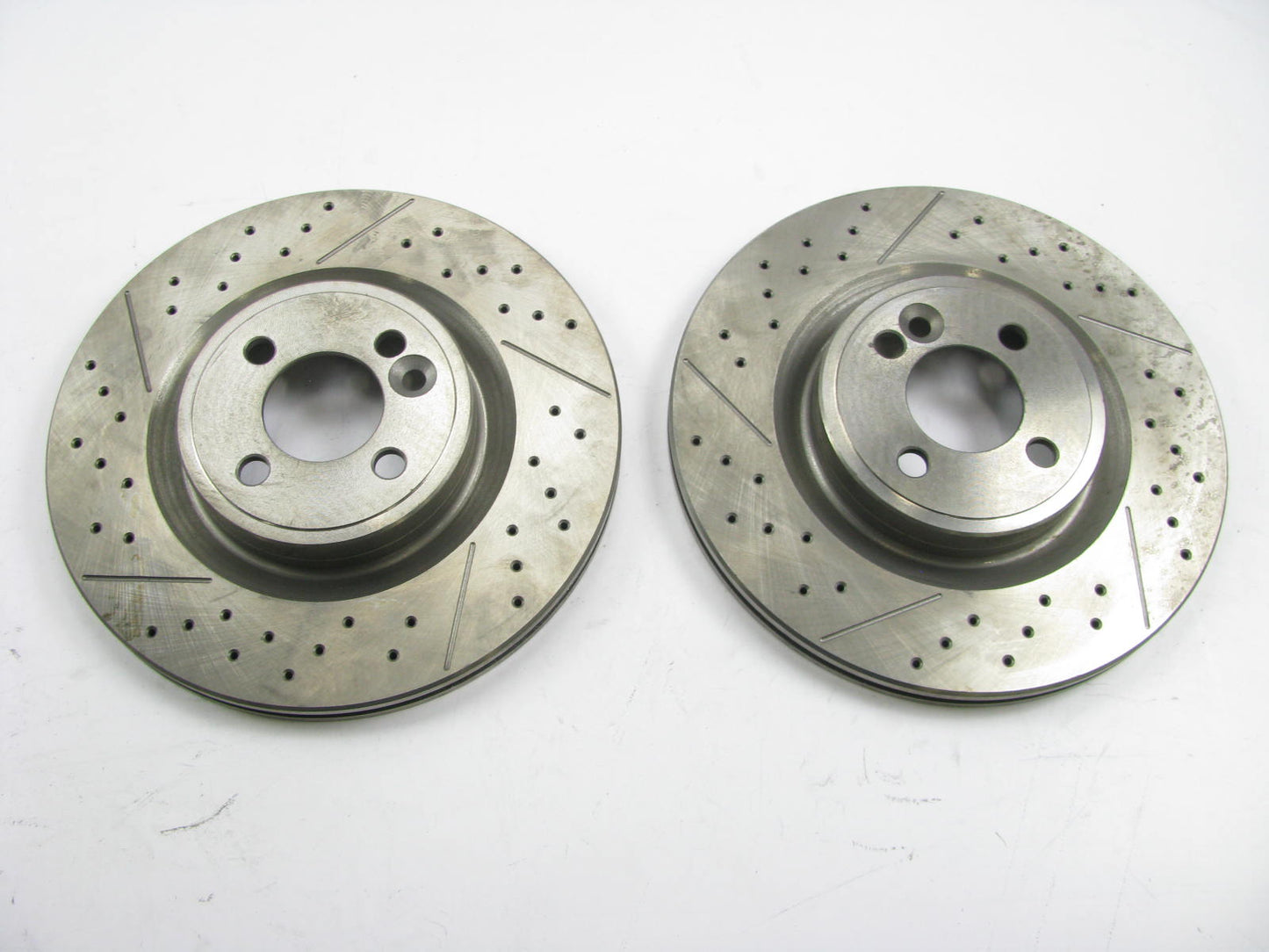 RH & LH Drilled 294mm Slotted Brake Rotors Front For 09-10 Mini Cooper Works