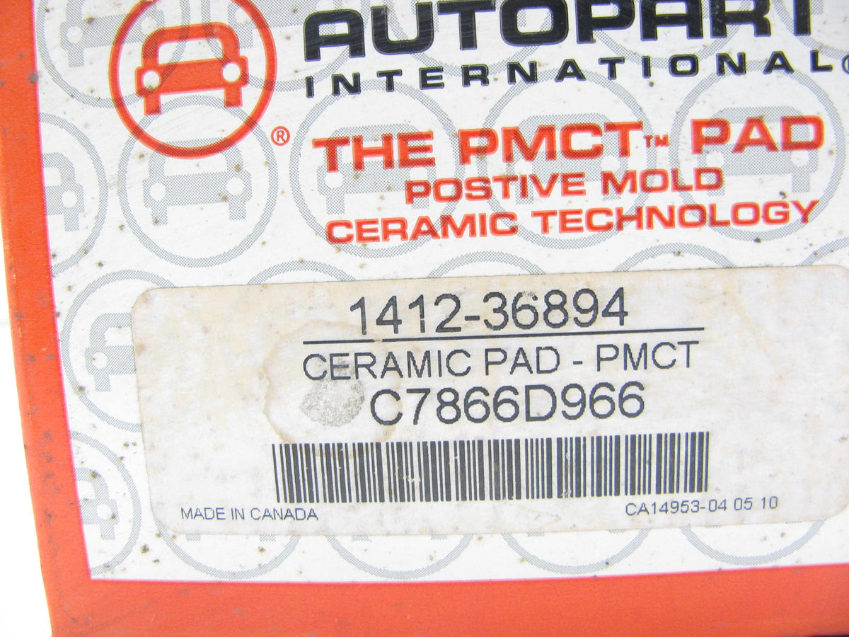 Autopart International 1412-36894 Front Disc Brake Pad Set - Ceramic