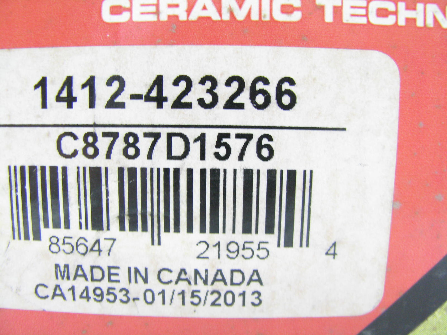 Autopart International 1412-423266 Ceramic Disc Brake Pads - Front