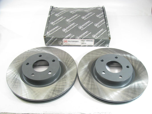 (2) Autopart International 1427-499363 E-Coated Disc Brake Rotor - Front