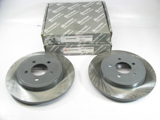 (2) Autopart International 1427-530003 Rear E-Coated Disc Brake Rotors PAIR