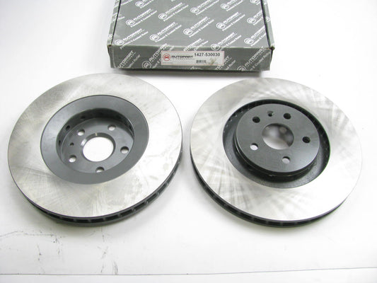 (2) Autopart 1427-530030 Front E-Coated Disc Brake Rotor 2009-2015 Cadillac CTS