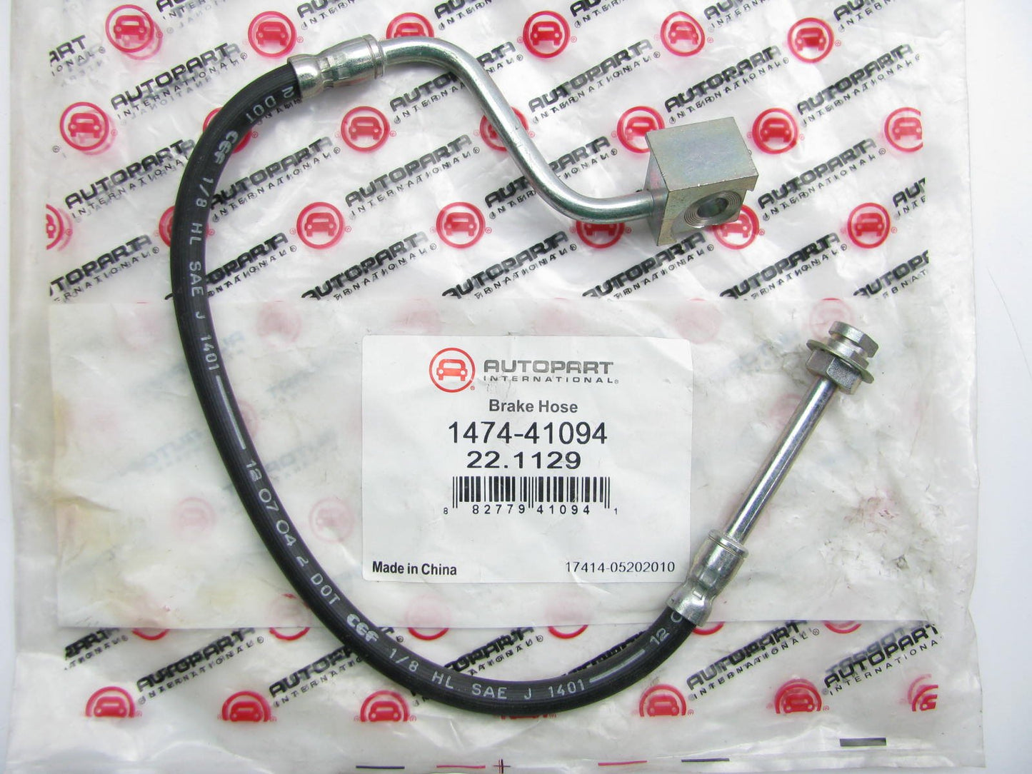 Autopart International 1474-41094 FRONT LEFT Brake Hose - 1984-91 Ford E-150 Van