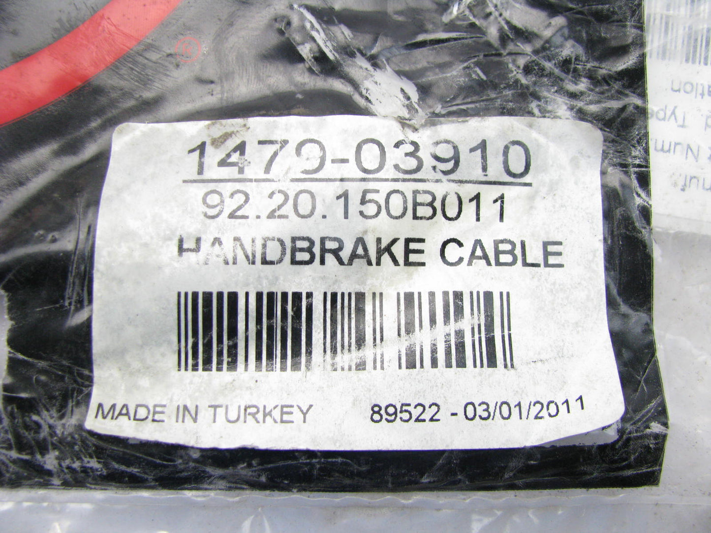 Autopart 1479-03910 Center Parking Brake Cable - 1994-1999 Cadillac DeVille
