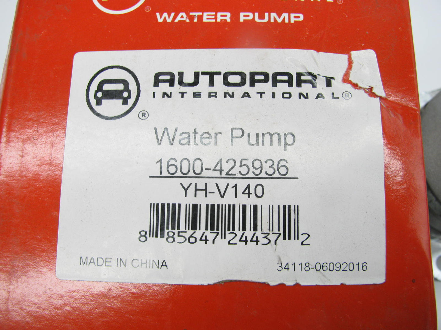 Autopart 1600-425936 Engine Water Pump 2004-2015 VW 1.9L 2.0L TDI Diesel