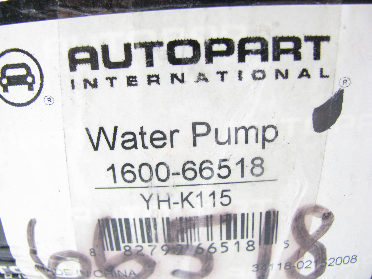 Autopart International 1600-66518 Water Pump For 96-99 Elantra, 97-99 Tiburon