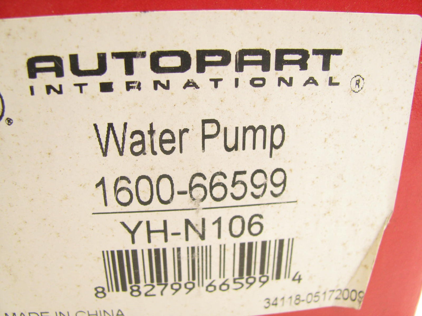 Autopart Intl 1600-66599 Engine Water Pump For 1991-2002 Nissan 2.0L SR20DE