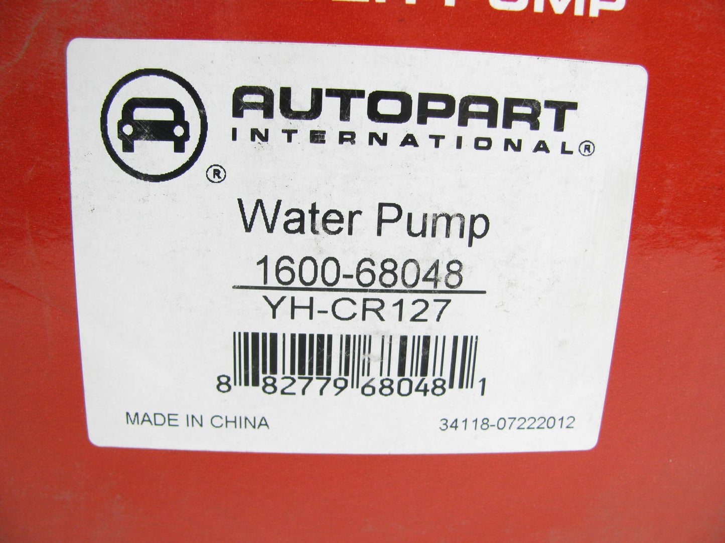 Autopart International 1600-68048 Engine Water Pump For 1995-1997 Chrysler 2.4L