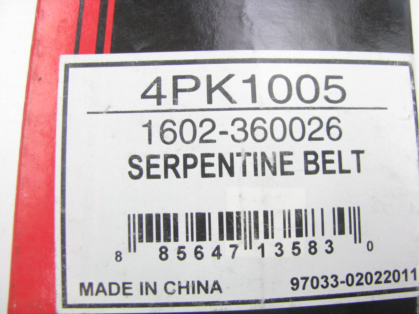 Autopart International 1602-360026 Serpentine Belt - 0.56'' X 40.25'' - 4 Ribs