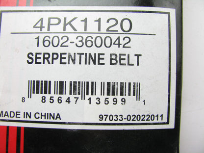 Autopart International 1602-360042 Serpentine Belt - 0.56'' X 44.50'' - 4 Ribs