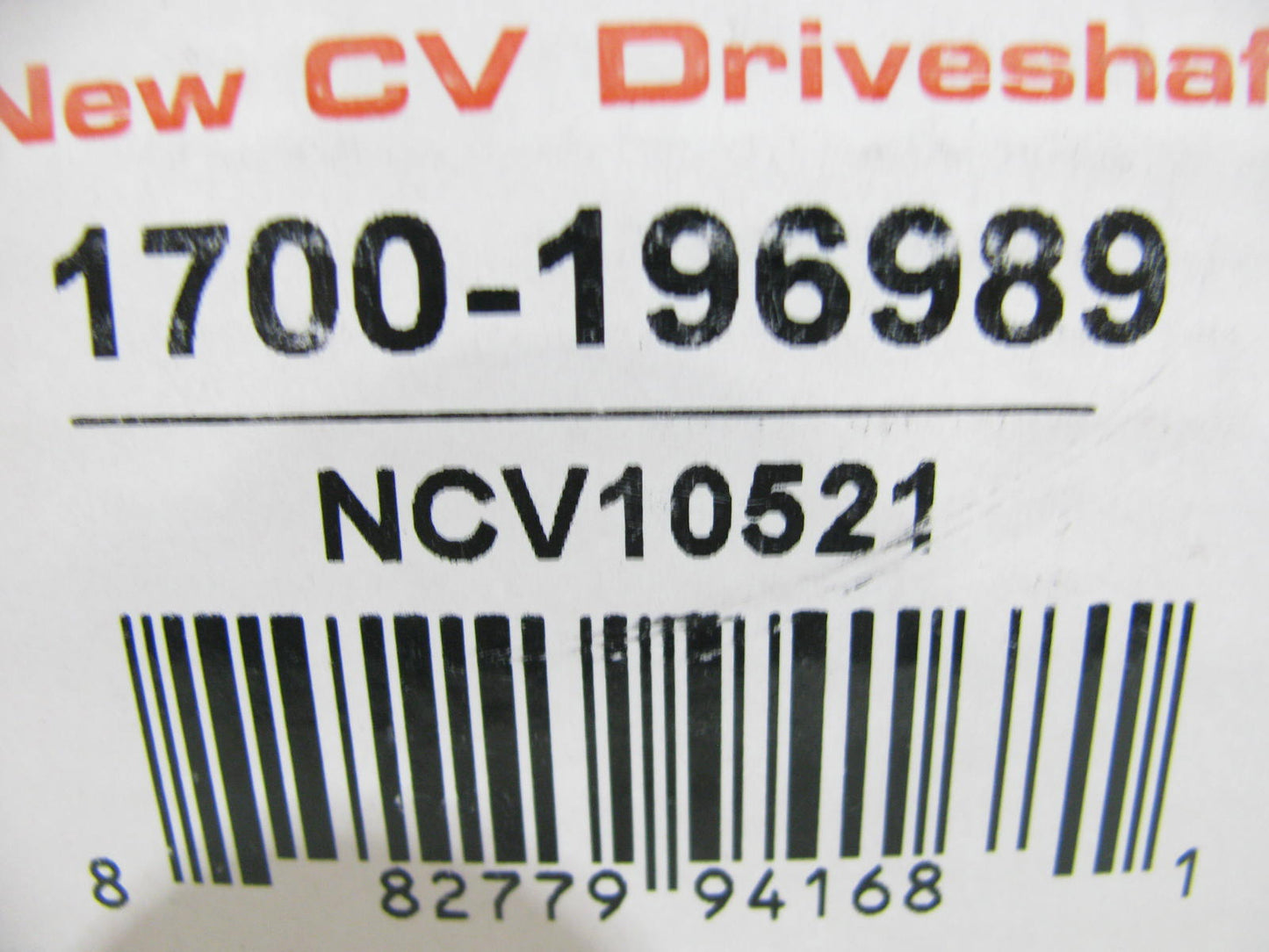 Autopart International 1700-196989 CV Axle Shaft Assembly - Front Left