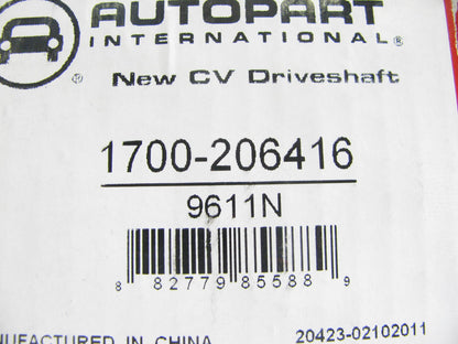 Autopart 1700-206416 CV Axle Shaft Front Left For 1997-2004 Mitsubishi Diamante