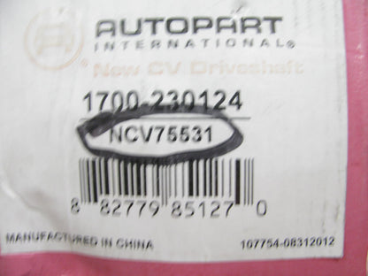 Autopart 1700-230124 AUTOMATIC TRANSMISSION ONLY CV Axle Front Right