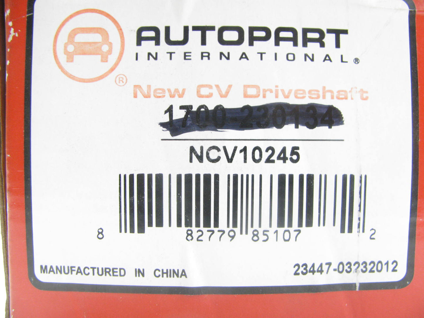 Autopart International 1700-230134 CV Axle Assembly - Front Right