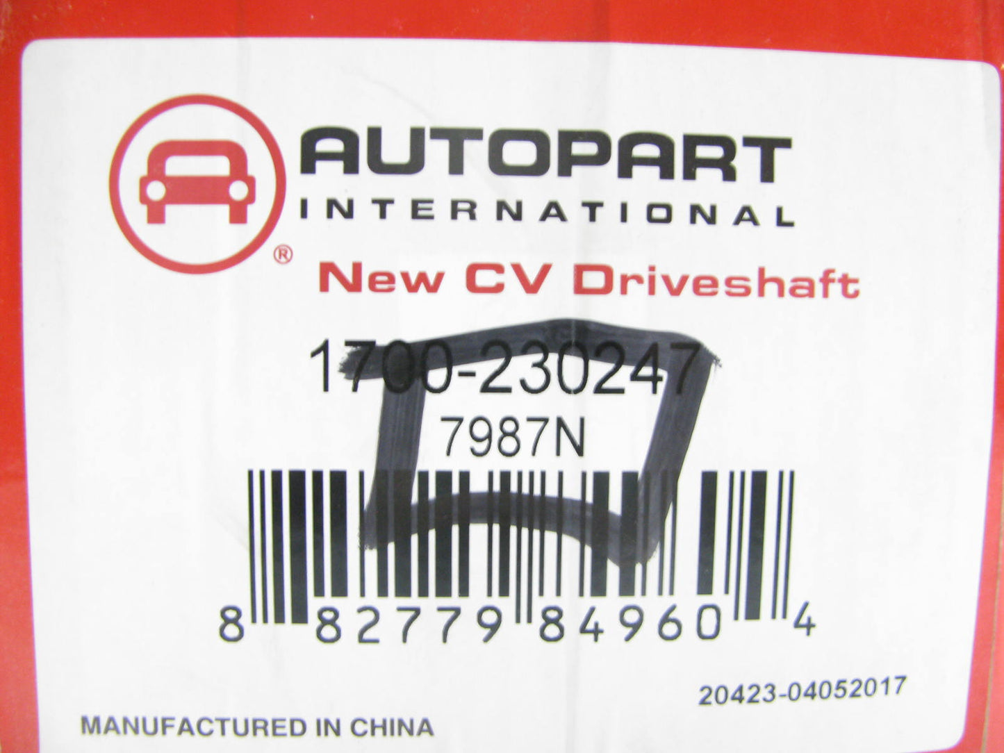 Autopart 1700-230247 CV Axle Assembly Front Left For 2003-2004 Infiniti FX45