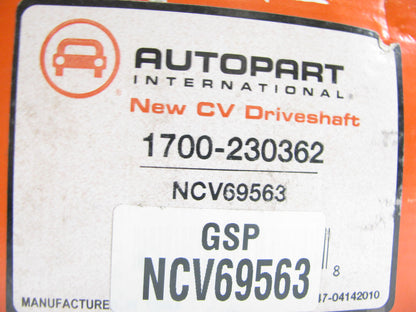 Autopart 1700-230362 Manual Trans CV Axle Front Left 1996-2000 Toyota RAV4