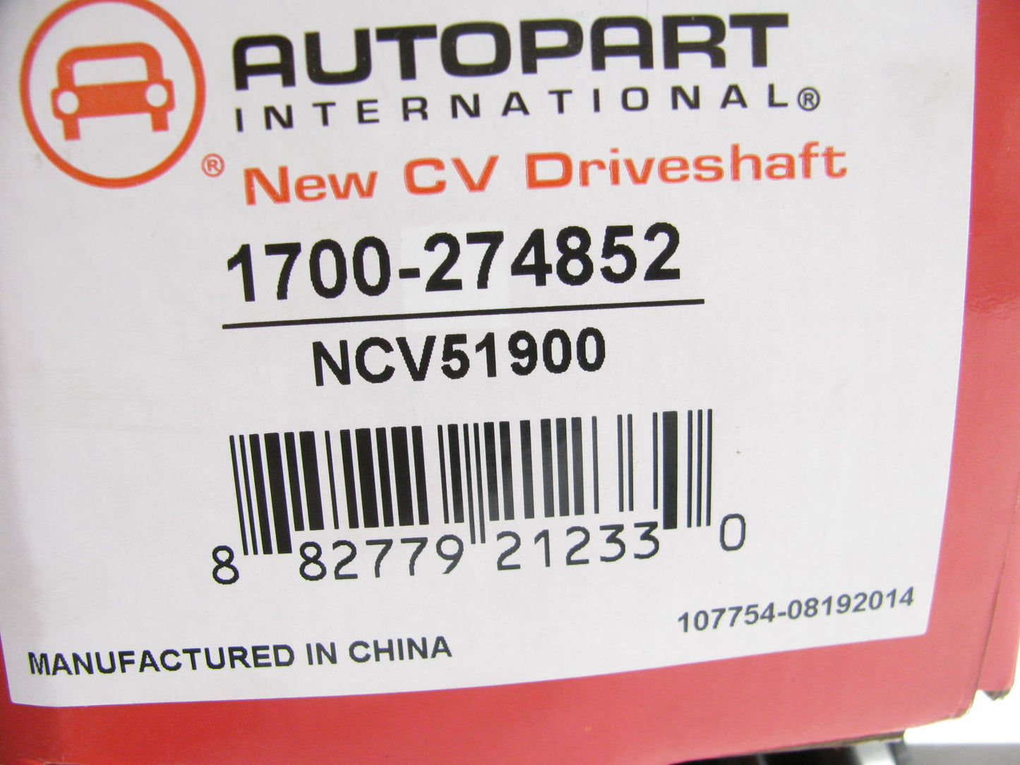 Autopart 1700-274852 Rear Left CV Axle Assembly 2003-2006 Mitsubishi Outlander