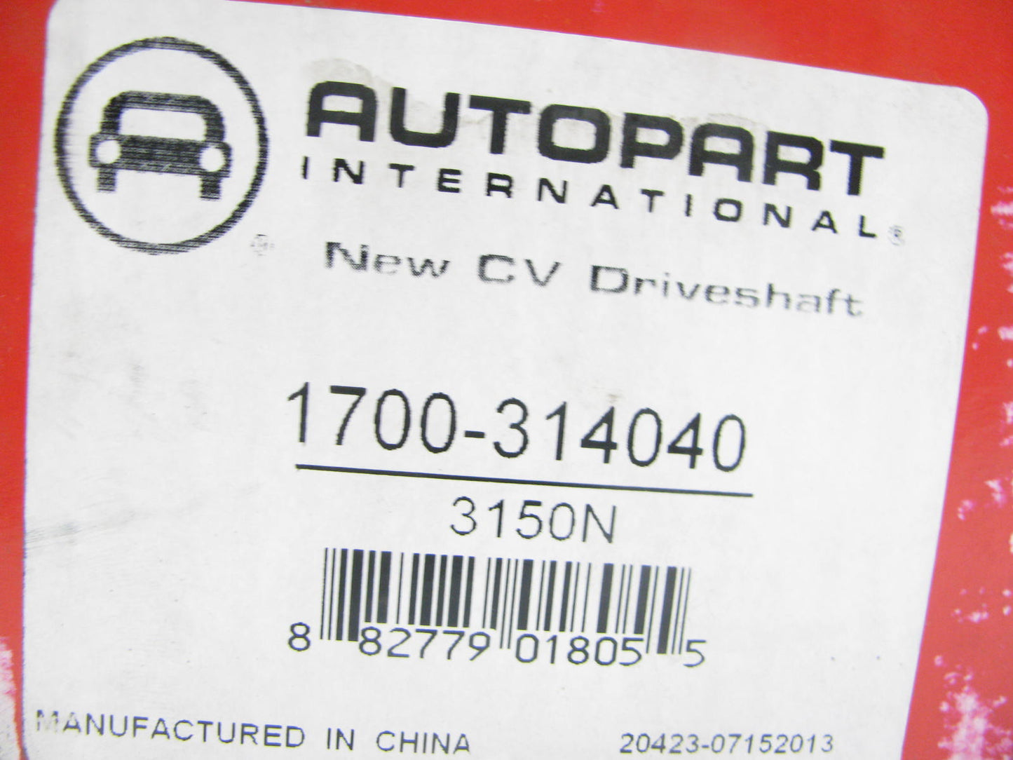 Autopart 1700-314040 Front Left Manual Trans CV Axle For 2006-10 Hyundai Sonata