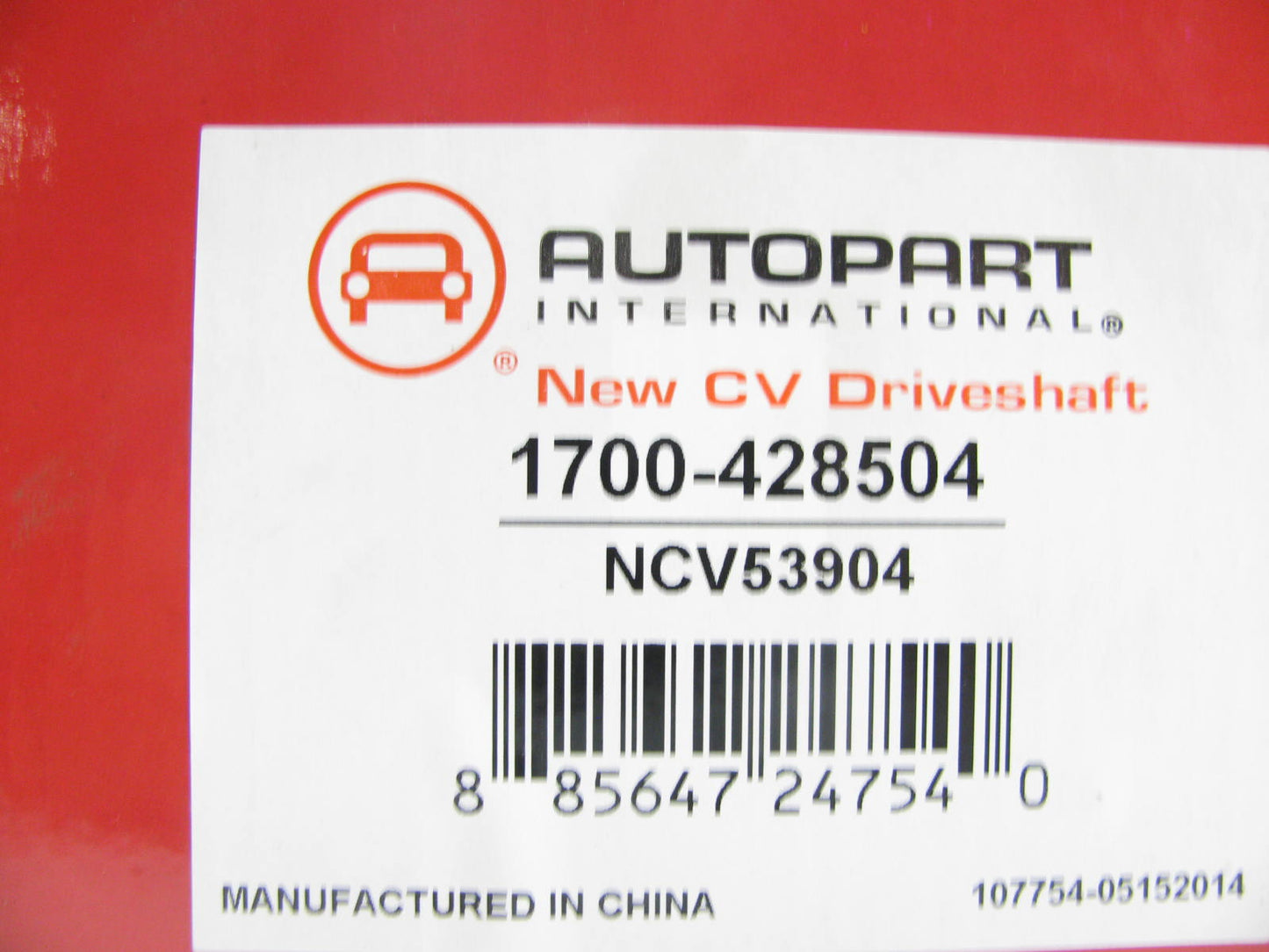 Autopart International 1700-428504 CV Axle Assembly - Rear Right