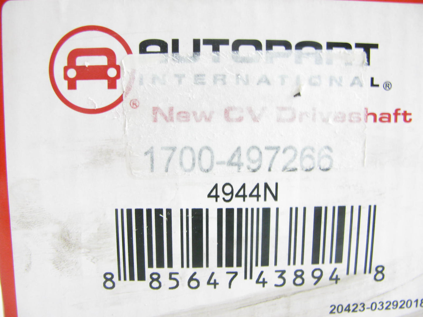 Autopart 1700-497266 CV Axle Assembly Front Left 2009-10 Vibe 2009-13 Matrix AWD