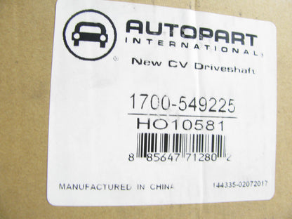Autopart 1700-549225 Manual Trans CV Axle Assembly Front Left 2010-2014 Acura TL