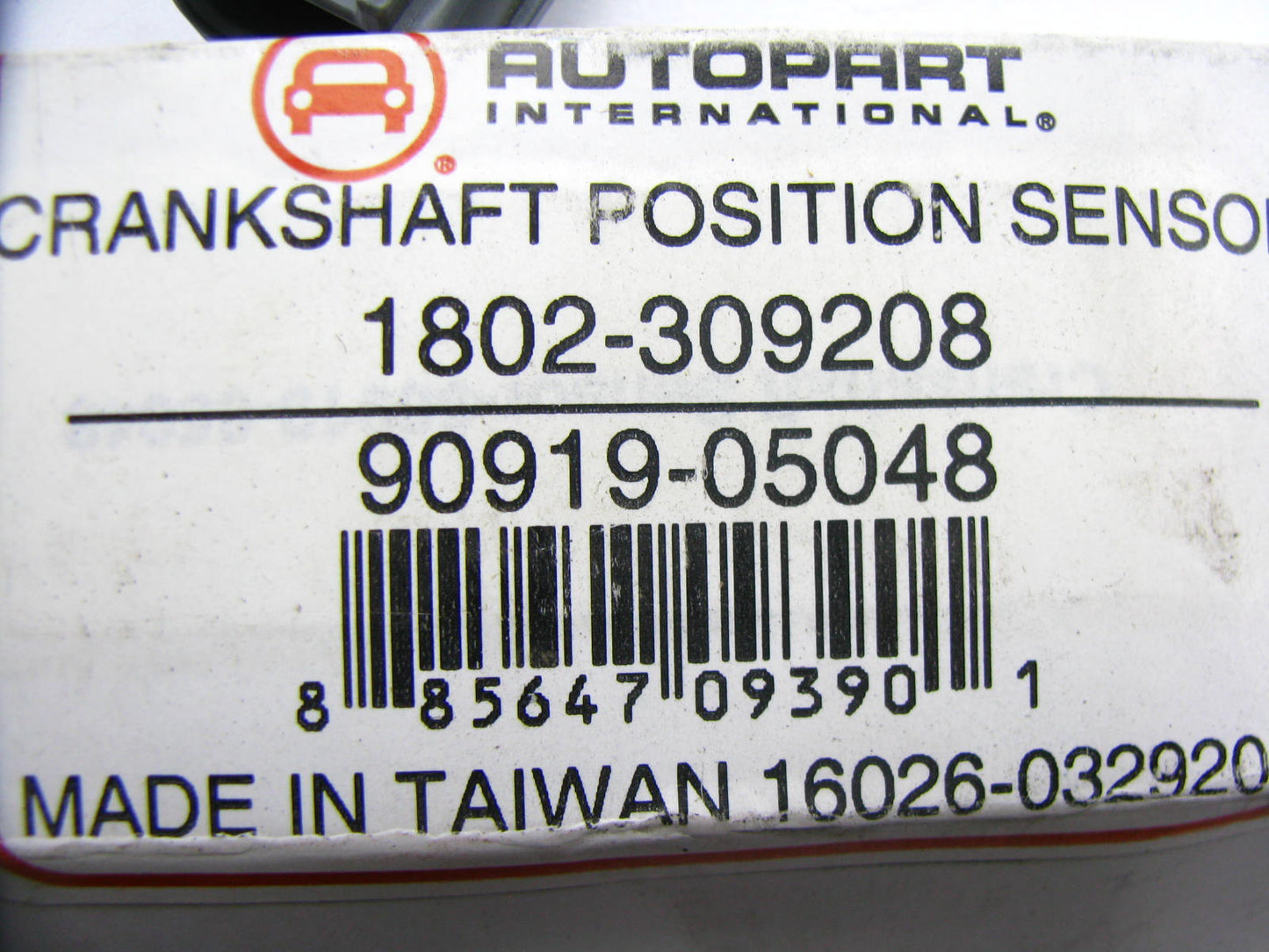 API 1802-309208 Crankshaft Position Sensor 2003-2006 Toyota Matrix, 00-05 Celica