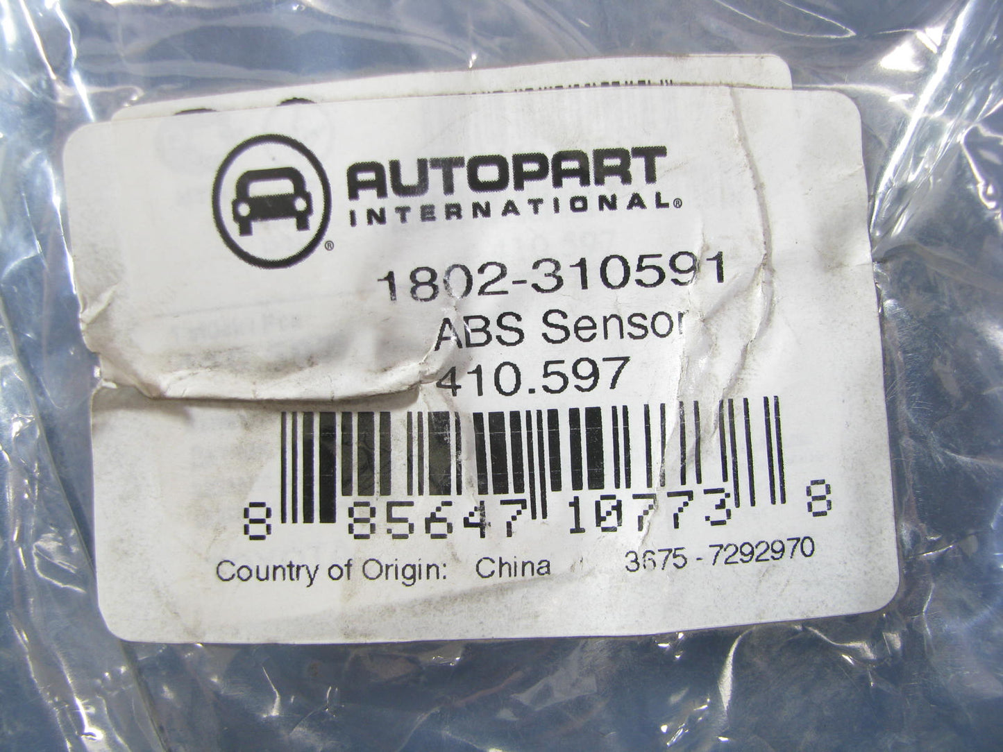 Autopart 1802-310591 Front Right ABS Wheel Speed Sensor 1996-2002 Toyota Corolla