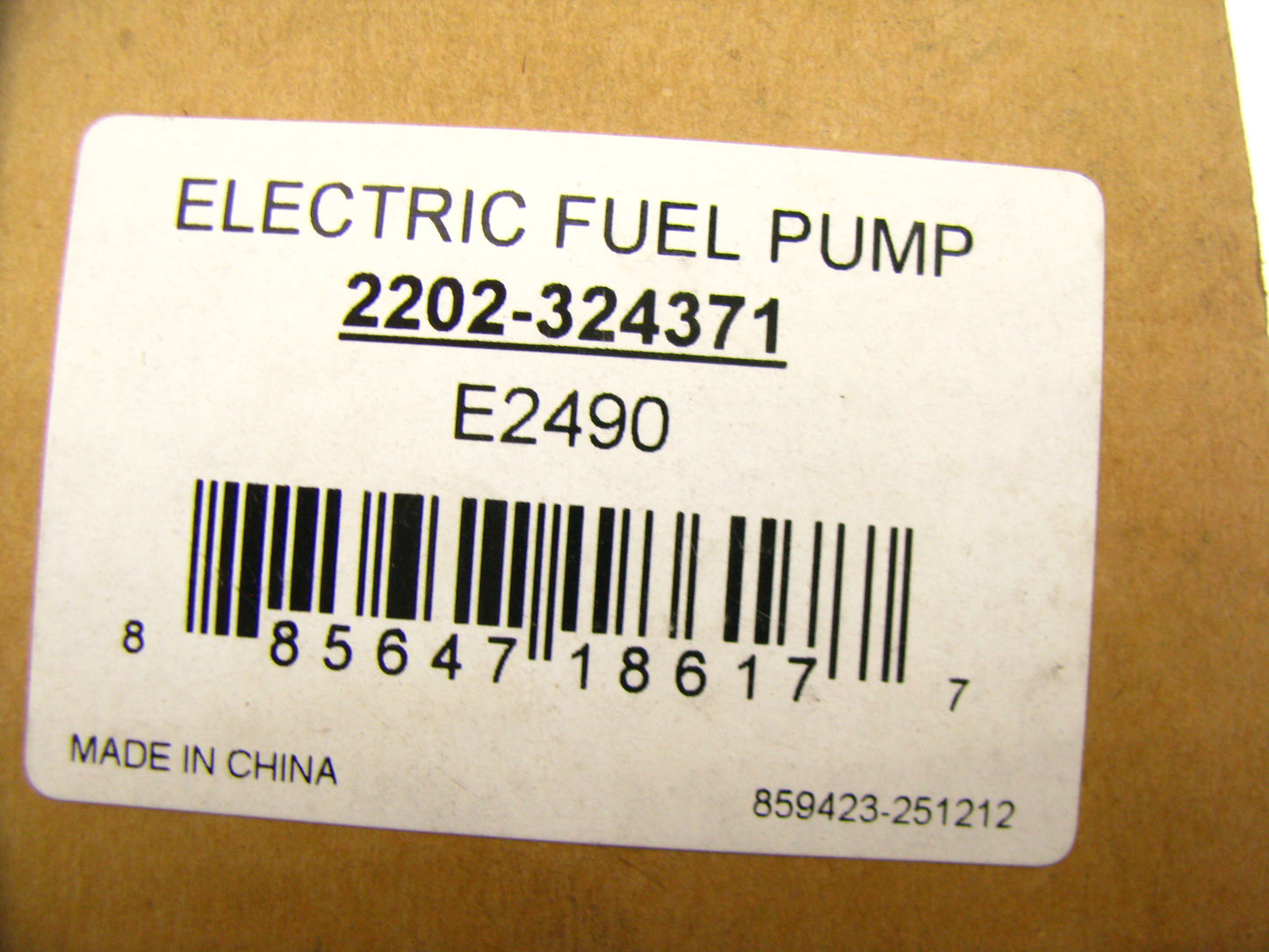 Autopart International 2202-324371 Electric Fuel Pump