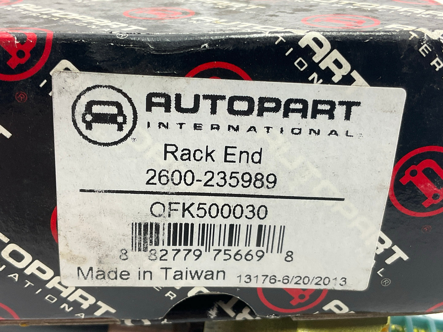 Autopart 2600-235989 Front Inner Steering Tie Rod End 2006-13 Range Rover Sport