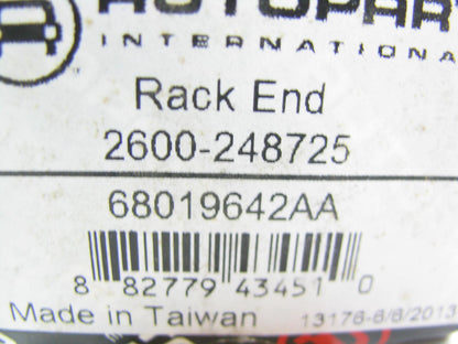 Autopart 2600-248725 Front Inner Steering Tie Rod End For 2005 Dodge Caravan