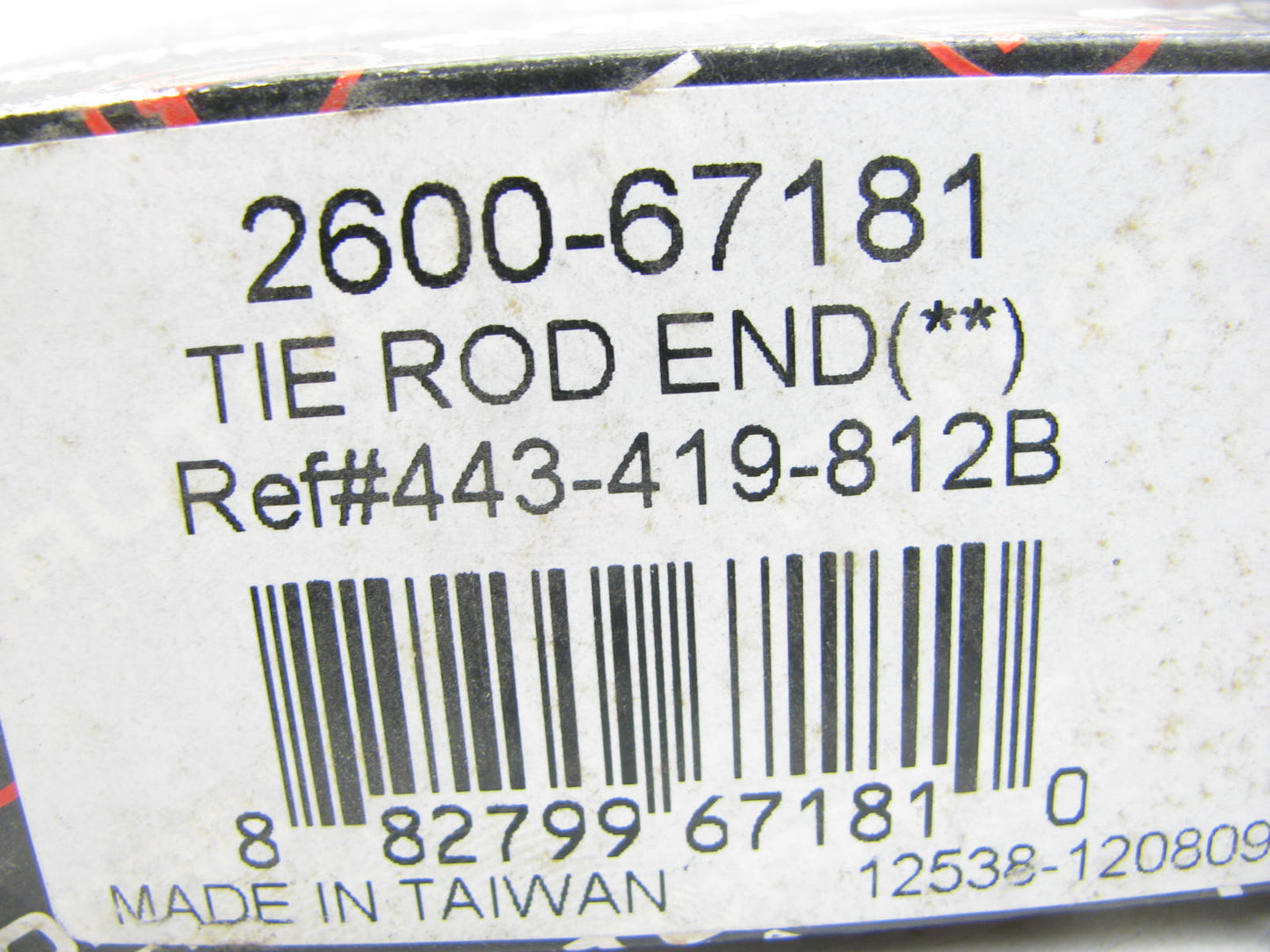 Autopart International 2600-67181 Steering Tie Rod End - Front Right Outer