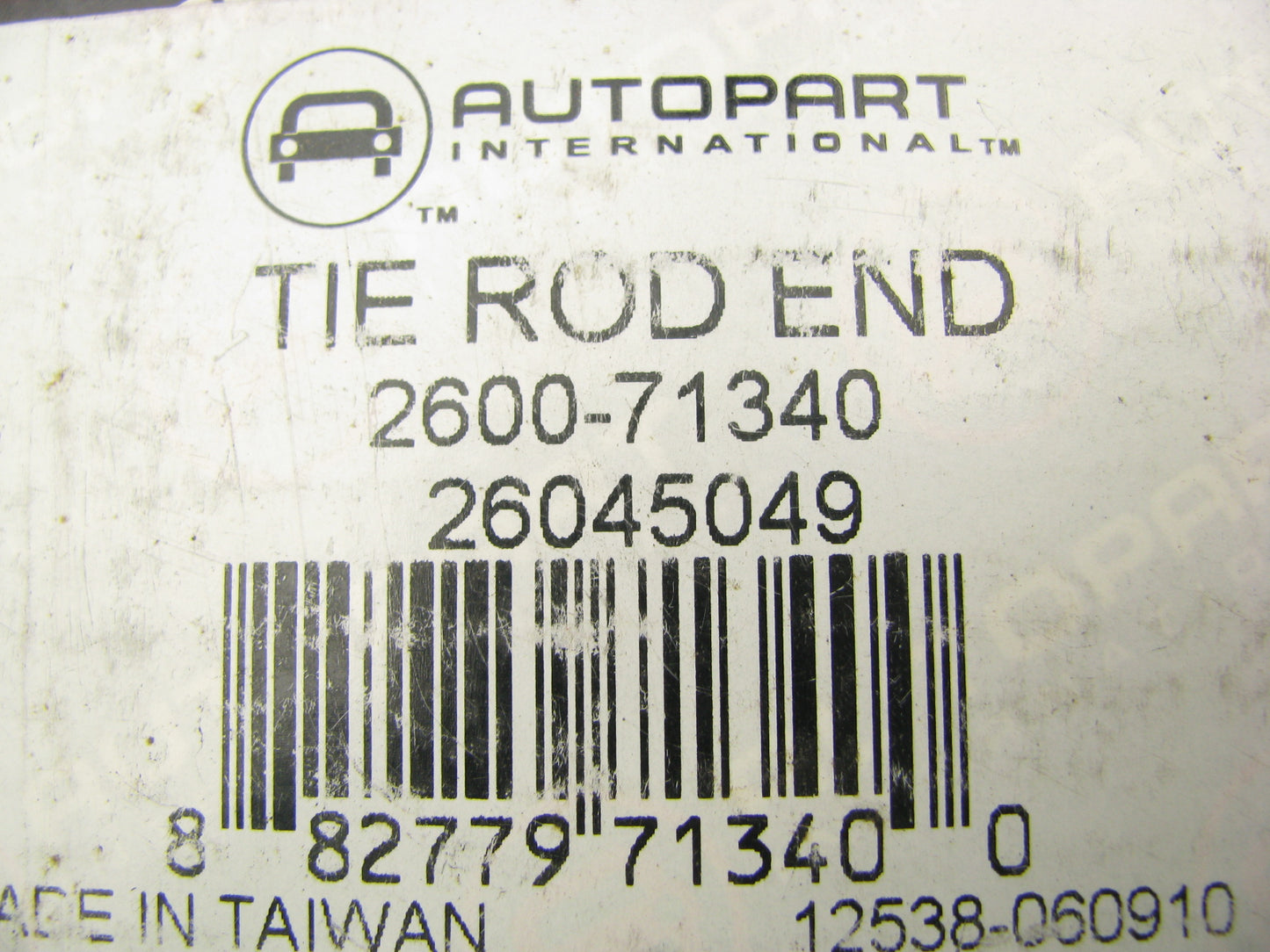 Autopart International 2600-71340 Steering Tie Rod End - Front Left Outer