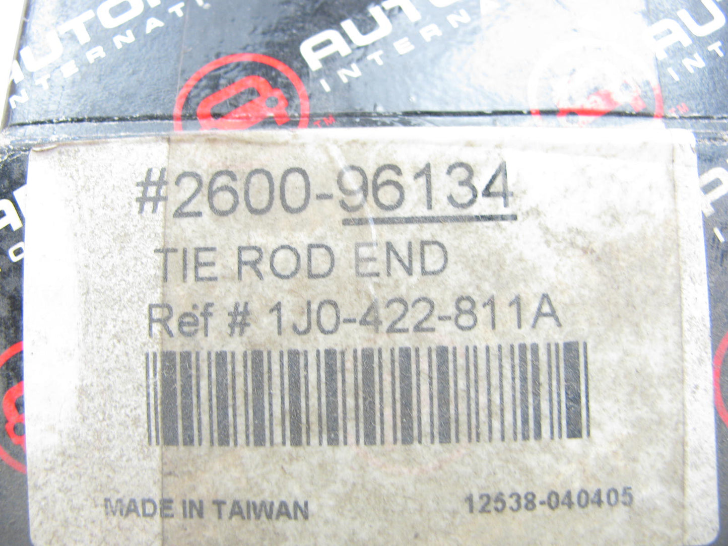 Autopart 2600-96134 Front Left Outer Steering Tie Rod End 1998 Volkswagen Beetle