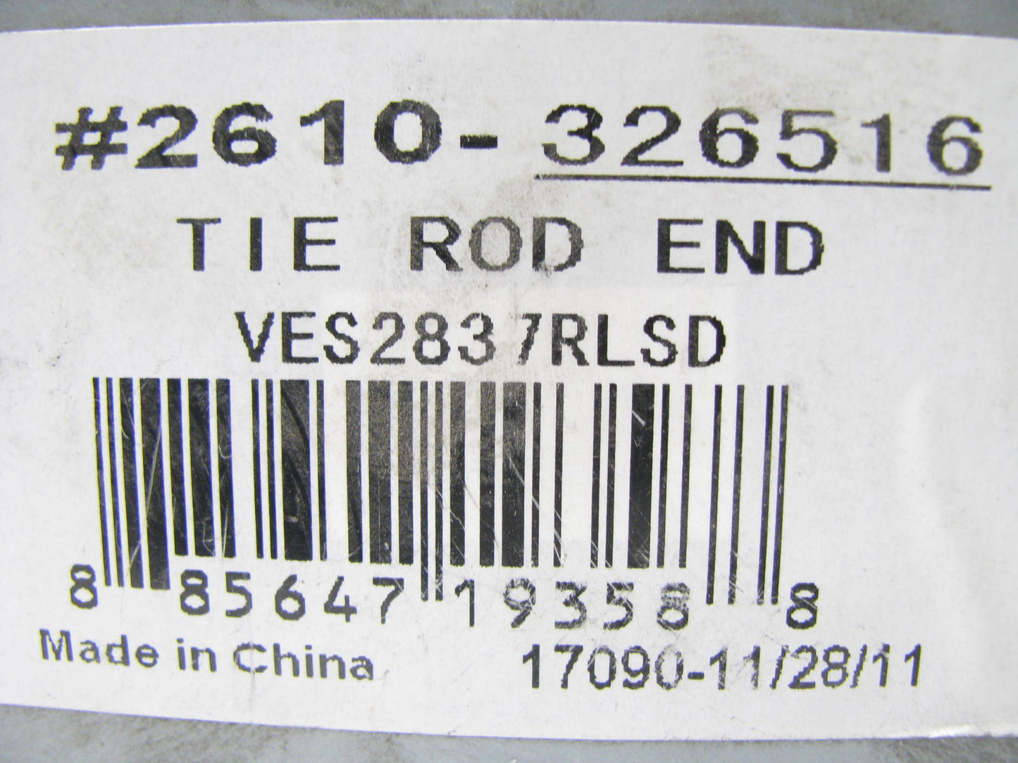 (2) Autopart 2610-326516 Front Inner Tie Rod Ends - 1992-1999 GMC Yukon