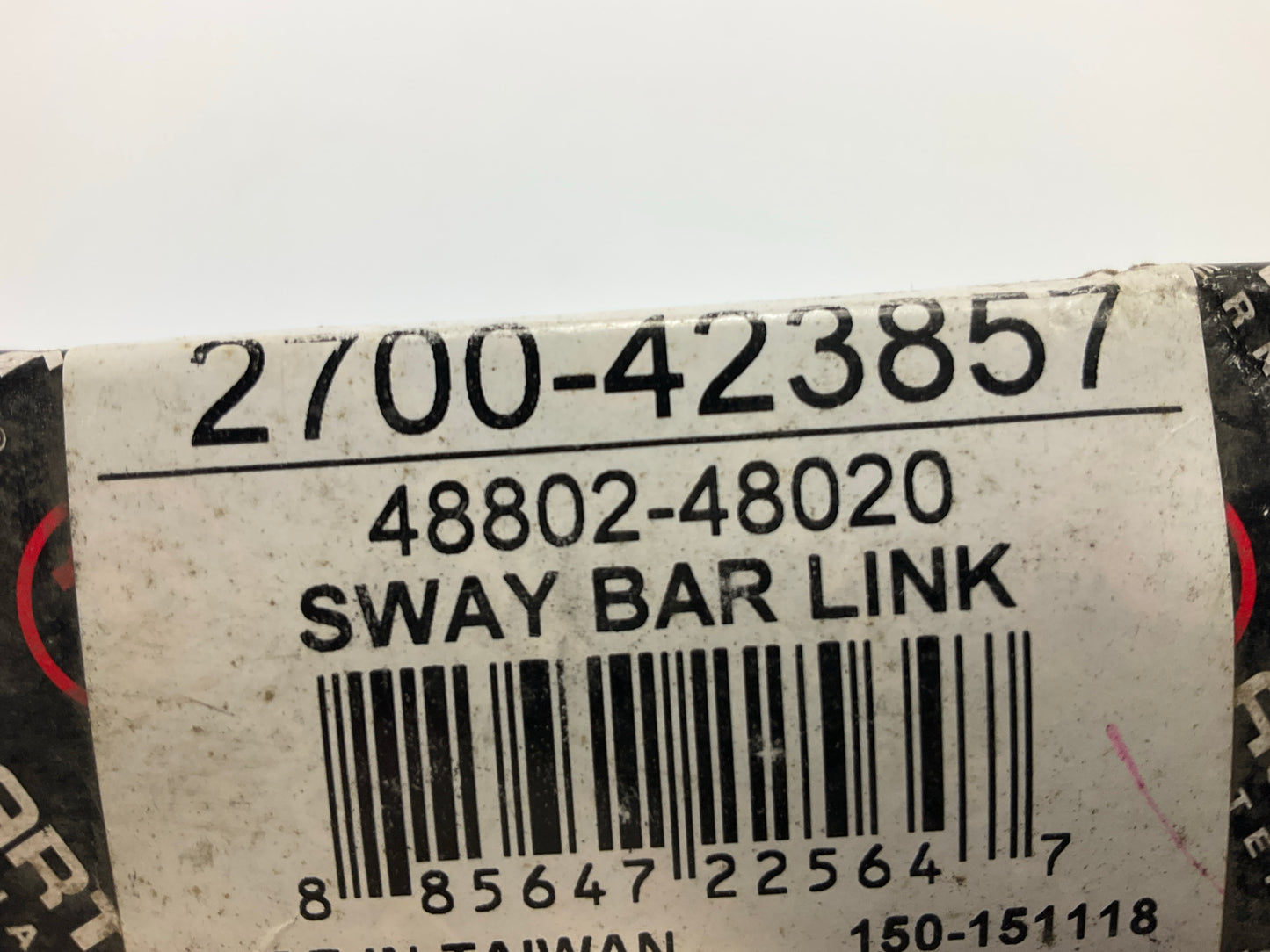 API 2700-423857 Rear Right Suspension Stabilizer Sway Bar Link Kit