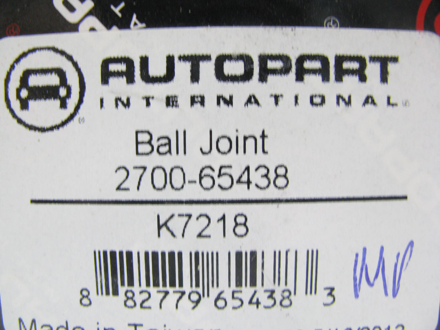 Autopart International 2700-65438 Suspension Ball Joint - Front / Rear Upper