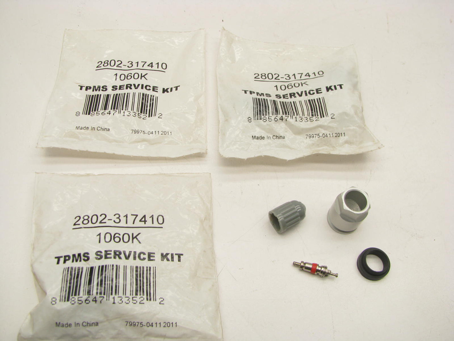 (4) Autopart International 2802-317410 TPMS Sensor Service Kits - SET OF 4