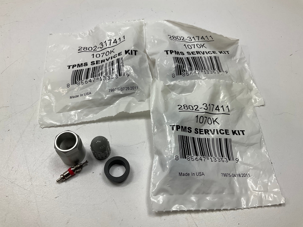 (4) Autopart Int 2802-317411 TPMS Tire Pressure Monitor Sensor Service Kit