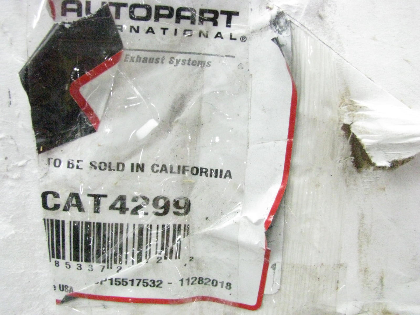 Autopart Intl. FEDERAL Rear Catalytic Converter # 4299 For 00-05 Saturn 3.0L V6