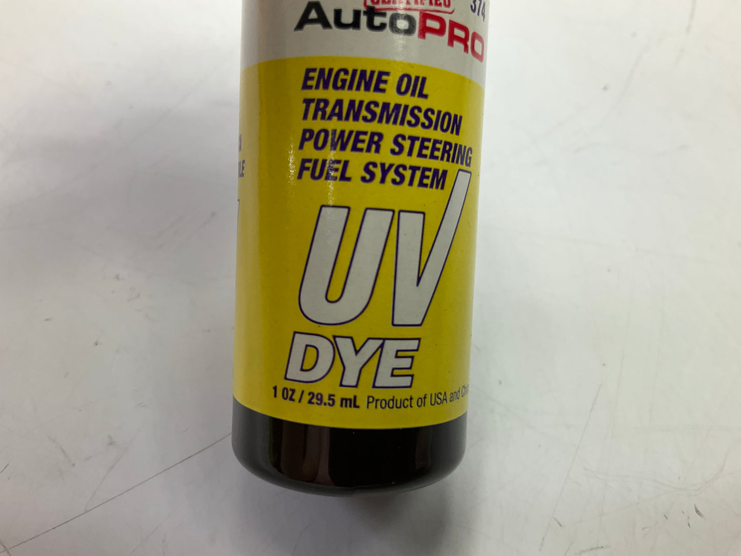 Autopro 374 Oil And Fuel Systems UV Leak Detection Dye - 1 Oz Bottle