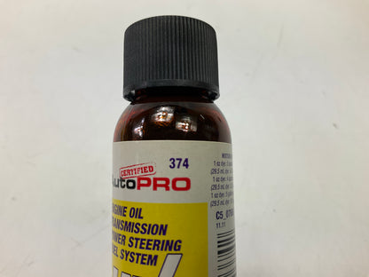 Autopro 374 Oil And Fuel Systems UV Leak Detection Dye - 1 Oz Bottle
