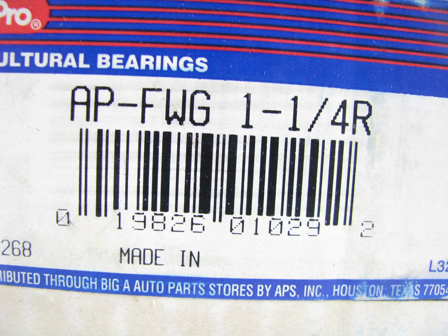 Autopro FWG-1-1-4R 4 Hole Mounted Bearing Unit 1-1/4'' Bore 3.625'' Bolt Centers