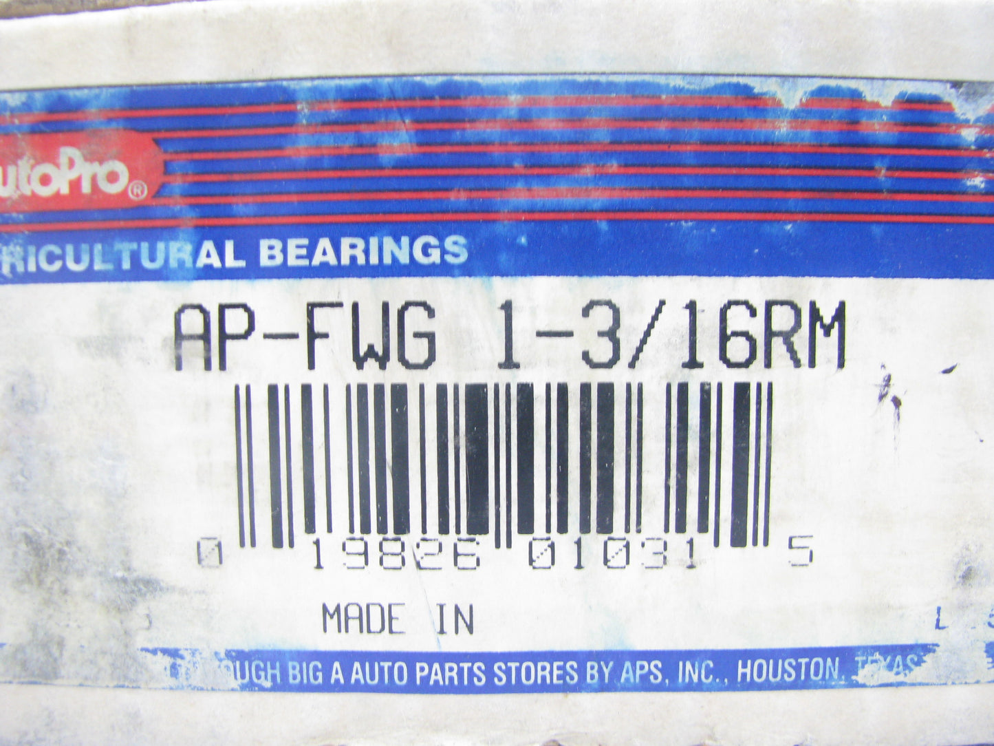 Autopro FWG-1-3-16RM Ball Bearing Flange Unit 1-3/16'' Bore 4 Hole 3.25'' Centers