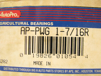 Autopro PWG1-7-16R Iron Pillow Block Bearing 1-7/16'' Bore 1.8125'' Center To Base