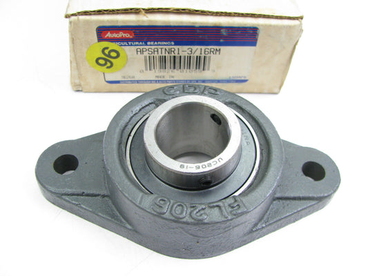 Autopro SATNR 1 3/16RM Ball Bearing Flange Unit - 1-3/16'' Bore 4.5938'' Centers