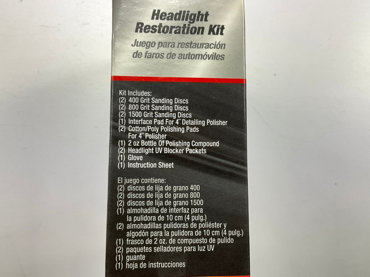 Autoright C800885 Headlight Restoration Kit