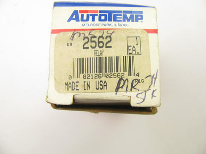 Autotemp 2562 Engine Cooling Fan Motor / A/C Compressor Clutch Relay