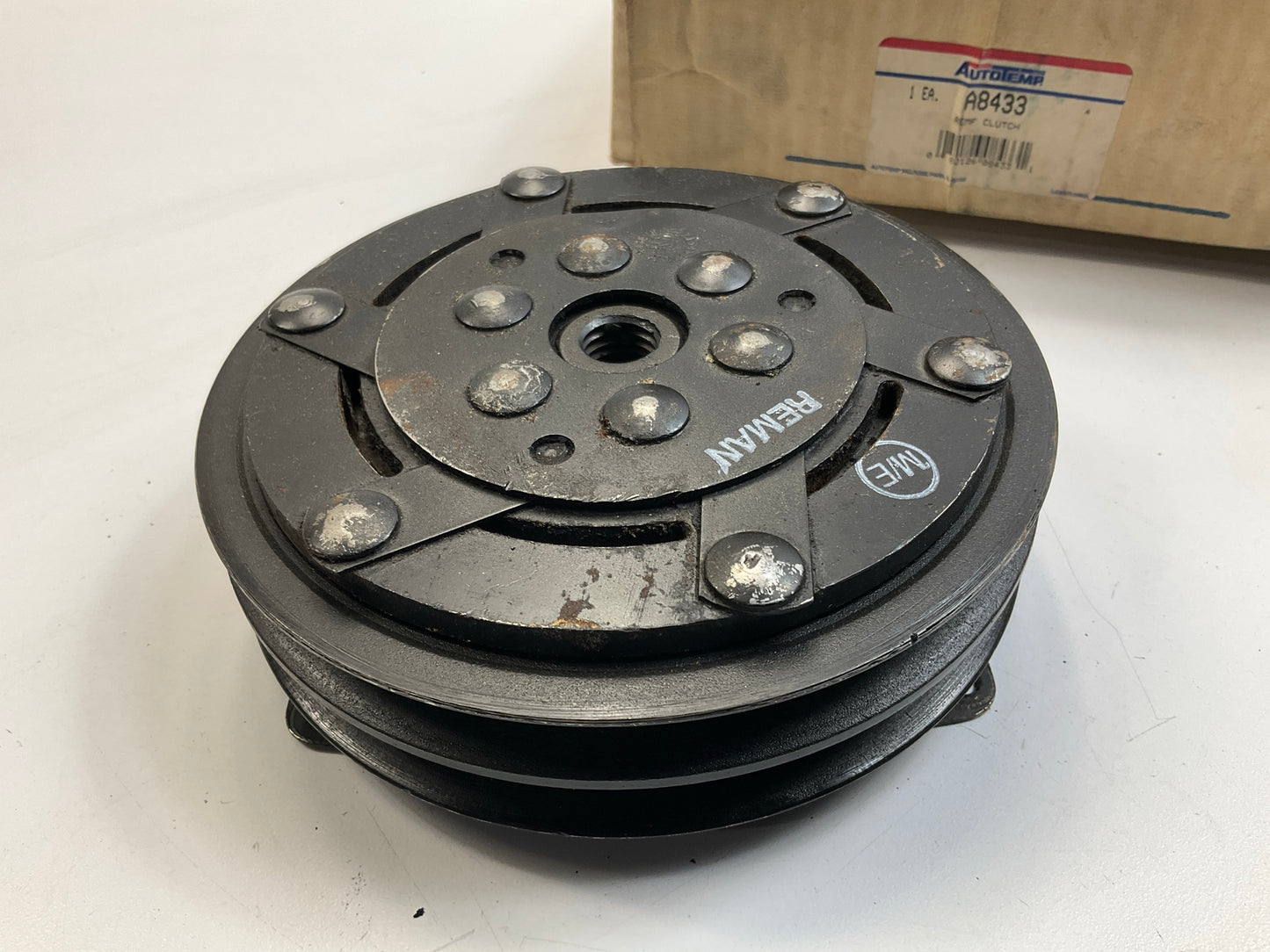 REMAN. Autotemp A8433 A/C Compressor Clutch 6'' For York & Tecumseh