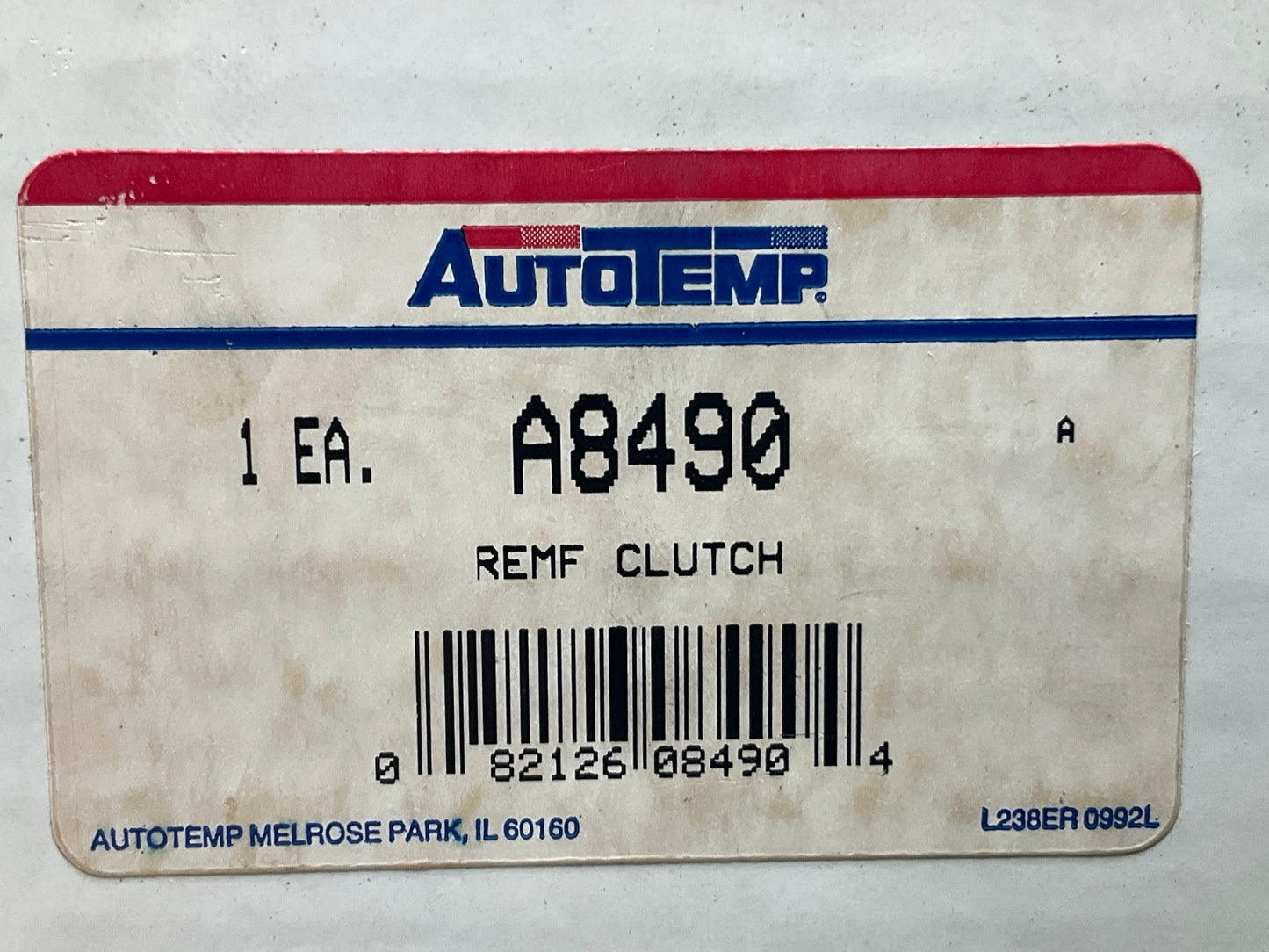 Autotemp A8490 A/C Compressor Clutch For A590, C171, Single Groove, 1/2'' Belt